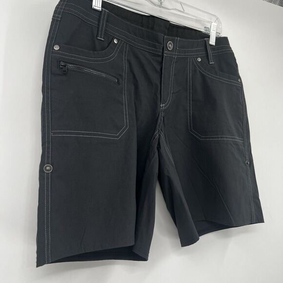 Womens Kuhl 10 Kliffside Air Roll Up Nylon Gray Shorts Outdoor Hiking Pockets - Picture 1 of 9